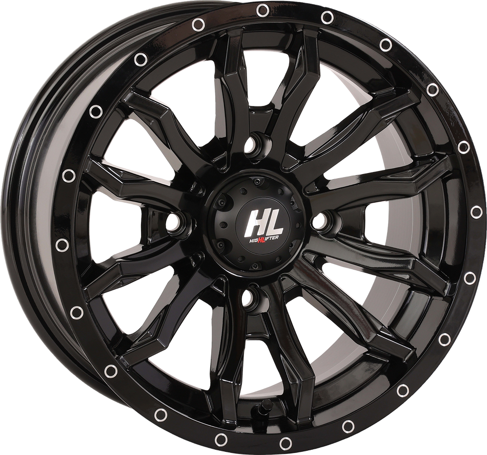 Rueda HIGH LIFTER - HL21 - Delantera/Trasera - Negro brillante - 14x7 - 4/137 - 4+3 (+10 mm) 14HL21-1237