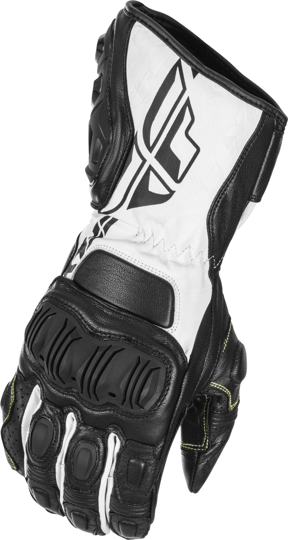 FLY RACING Fl-2 Gloves Black/White 2x #5884 476-2082~6