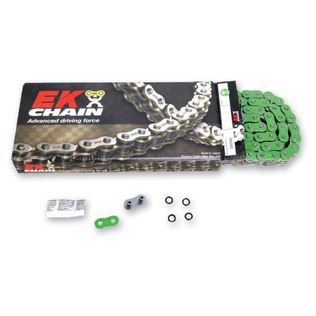 Ek chain 525 zvx3 series zx-ring chain 120 link green