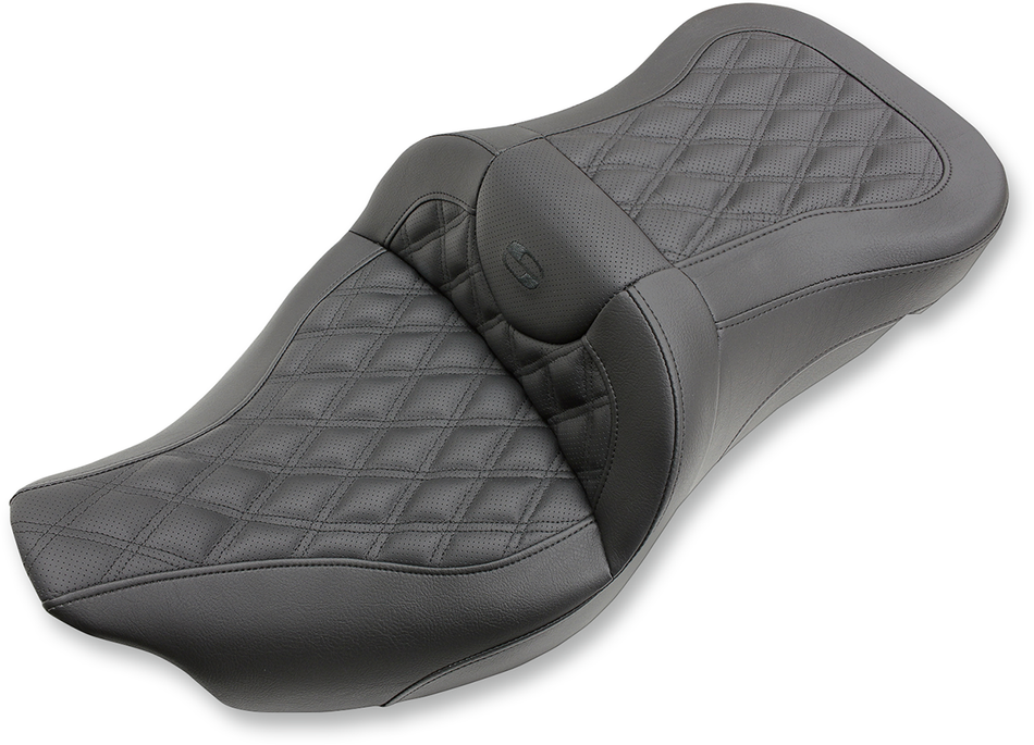 SADDLEMEN Extended Reach Road Sofa Seat - Lattice Stitched - '08-'23 FL 808-07B-184