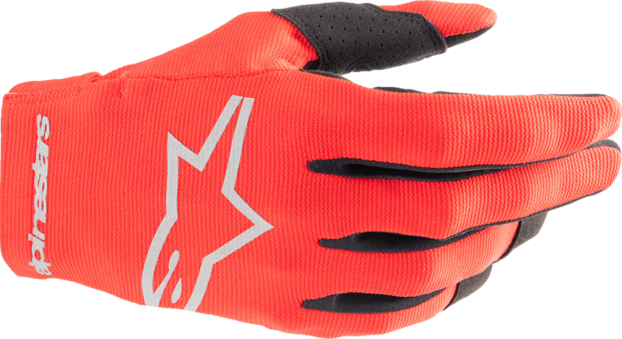 Guantes de radar ALPINESTARS - Rojo Marte/Plata - Pequeños 3561824-385-S 