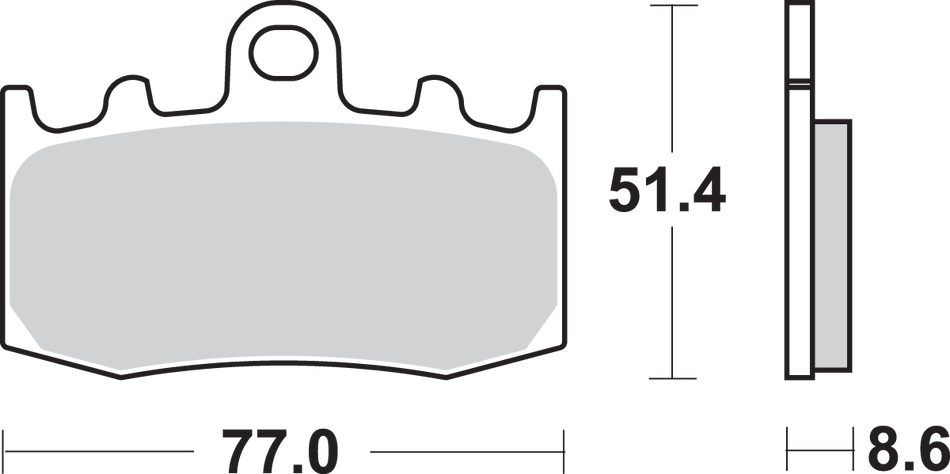 SBS HS Brake Pads - BMW - 796HS 796HS