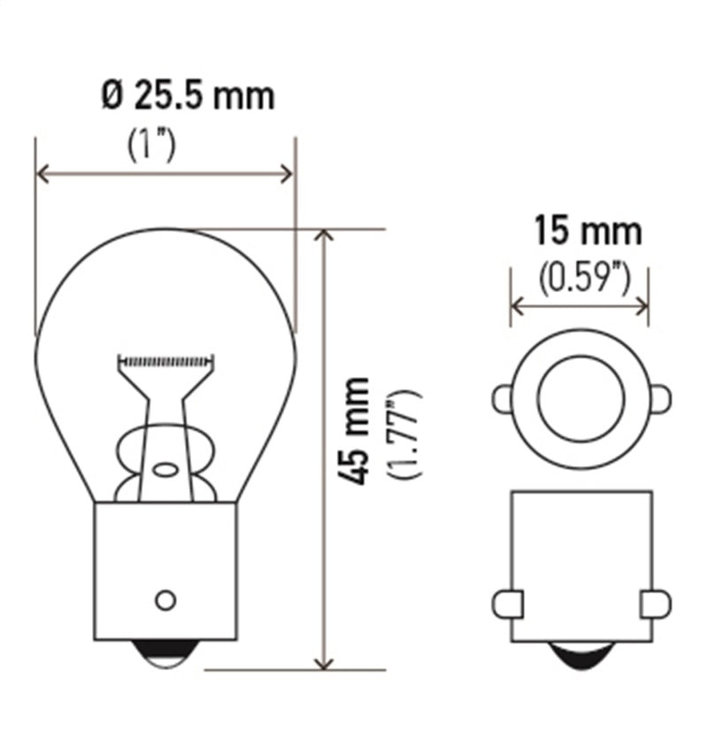 Hella Bulb 93 12V 13W BA15s S8 LA93