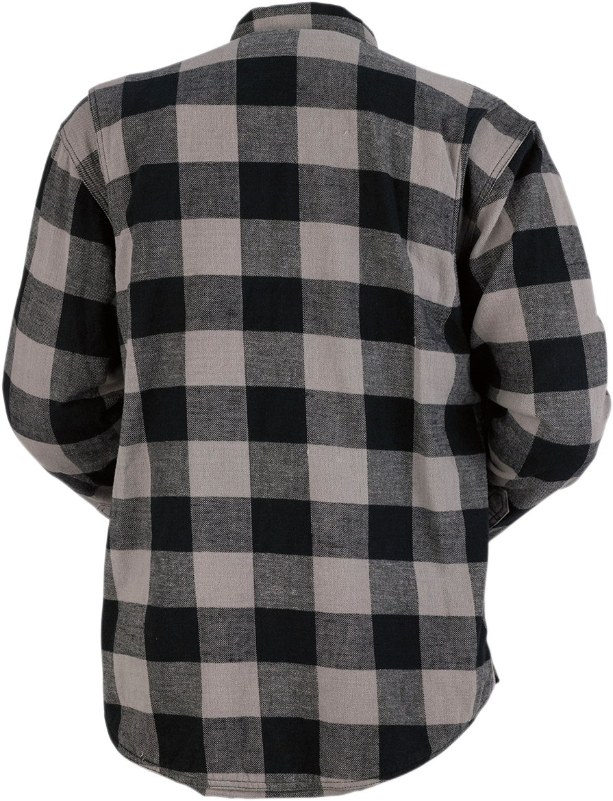 Z1R Duke Flannel Shirt - Gray/Black - Medium 3040-2546