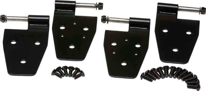 Kentrol 97-06 Jeep Wrangler TJ Door Hinge Set 4 Pieces - Powdercoat Black 50525