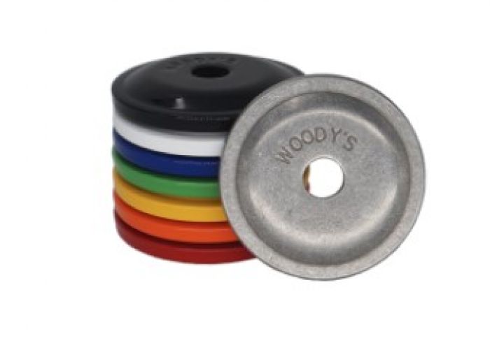 Woodys Round Grand Digger Support Plates Powder Coated Red (48) 214146