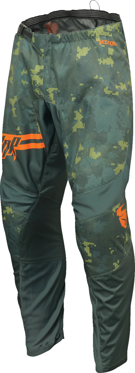 THOR Sector DIGI Pants - Black/Camo - 48 2901-11048