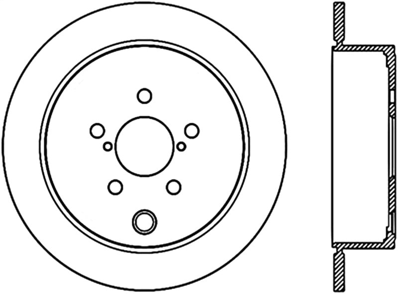 Stoptech 09-10 Subaru Forester / 08-10 Impreza/WRX Rear CRYO-STOP Rotor 120.47029CRY