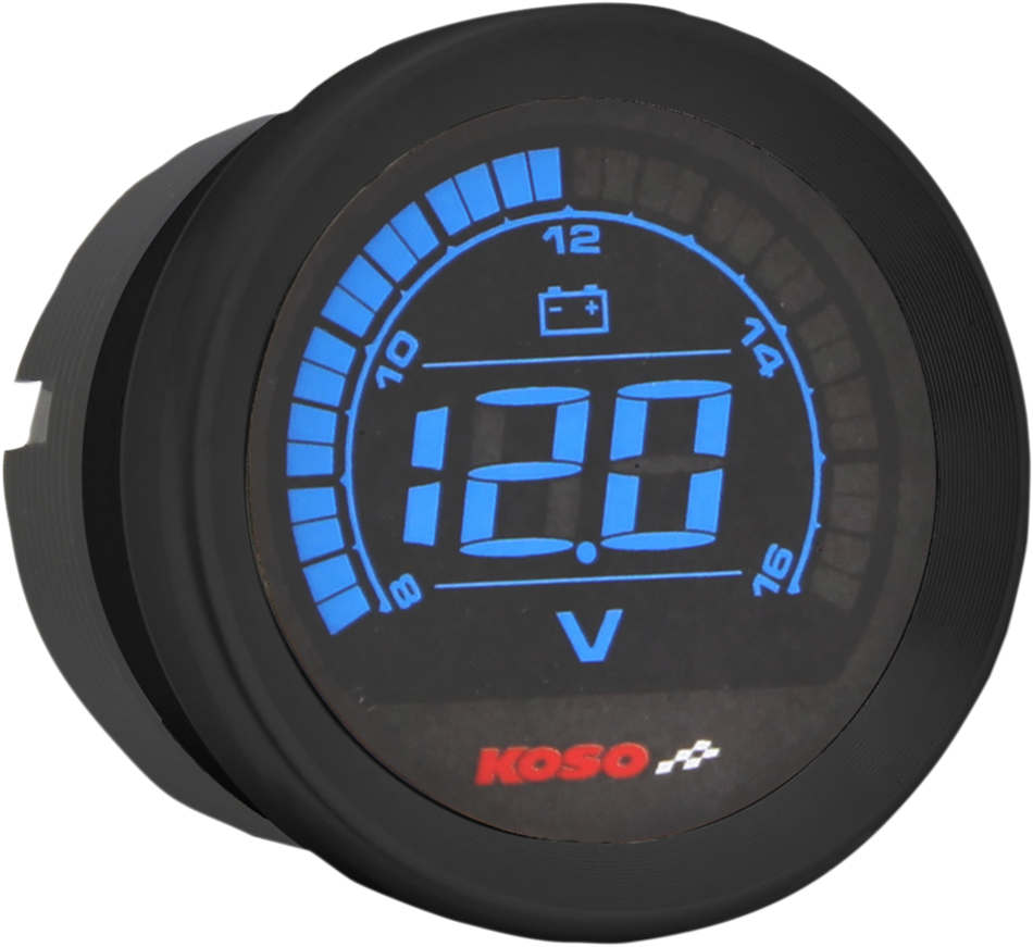 KOSO NORTH AMERICA 2" Voltmeter Gauge - Black BA050310