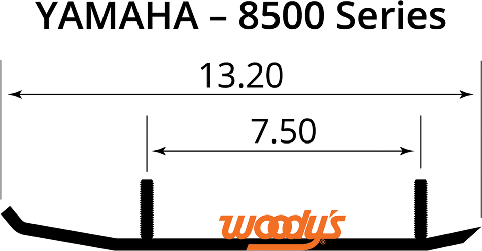 WOODY'S Wear Bar - Trail Blazer IV Flat-Top - 6" - 60 TYV4-8500