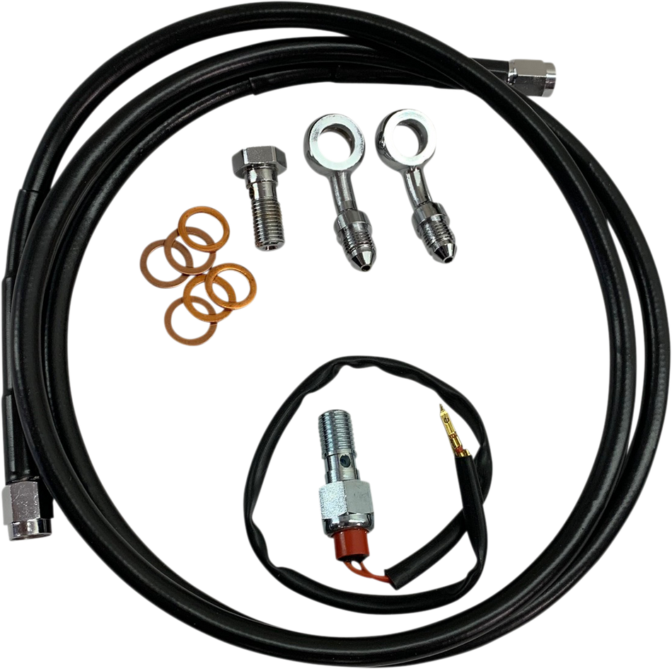 HAWG HALTERS Brake Line - Softail - '18+ - Forward Control BHK-040-B