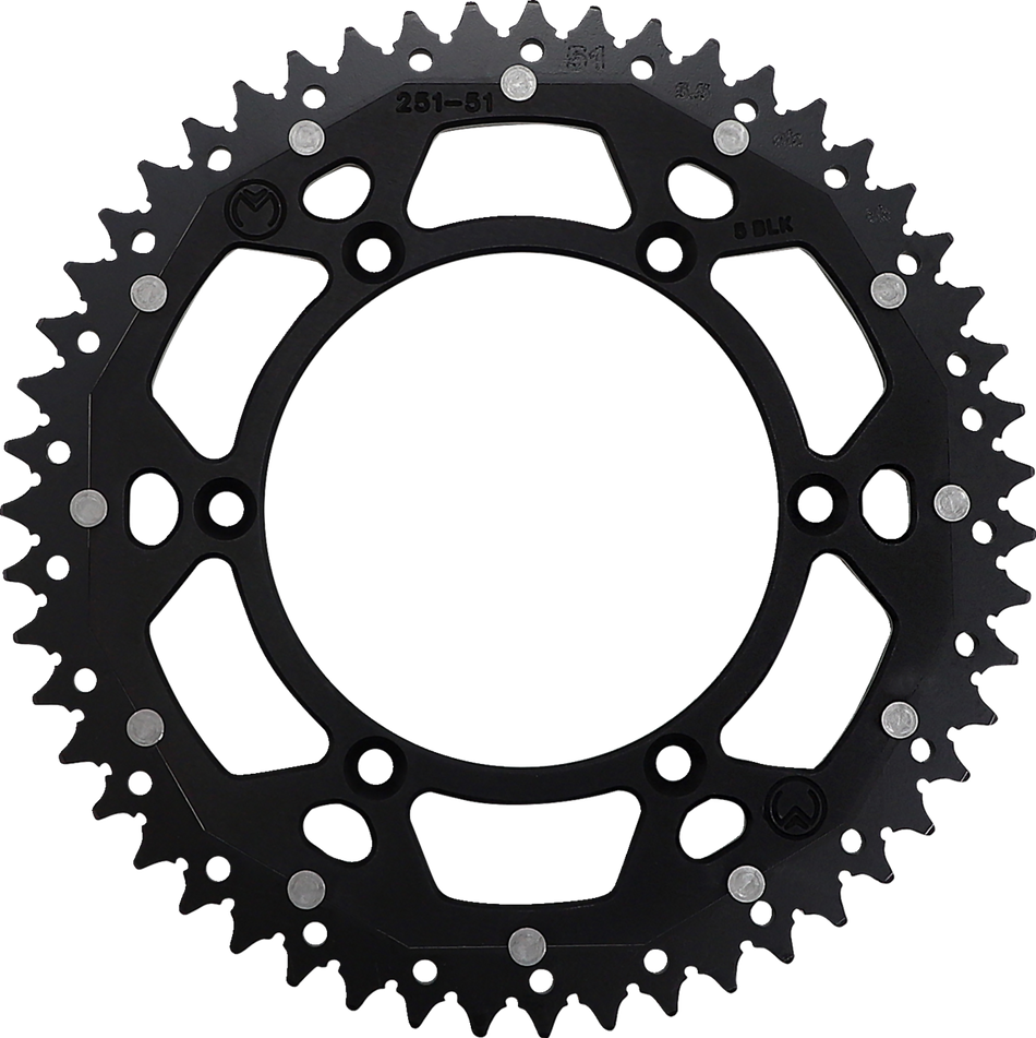 MOOSE RACING Dual Sprocket - Black - 51 Tooth 1210-251-51-10X