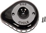 S&S CYCLE Mini Tear-Drop Air Cleaner Cover - Black 170-0366
