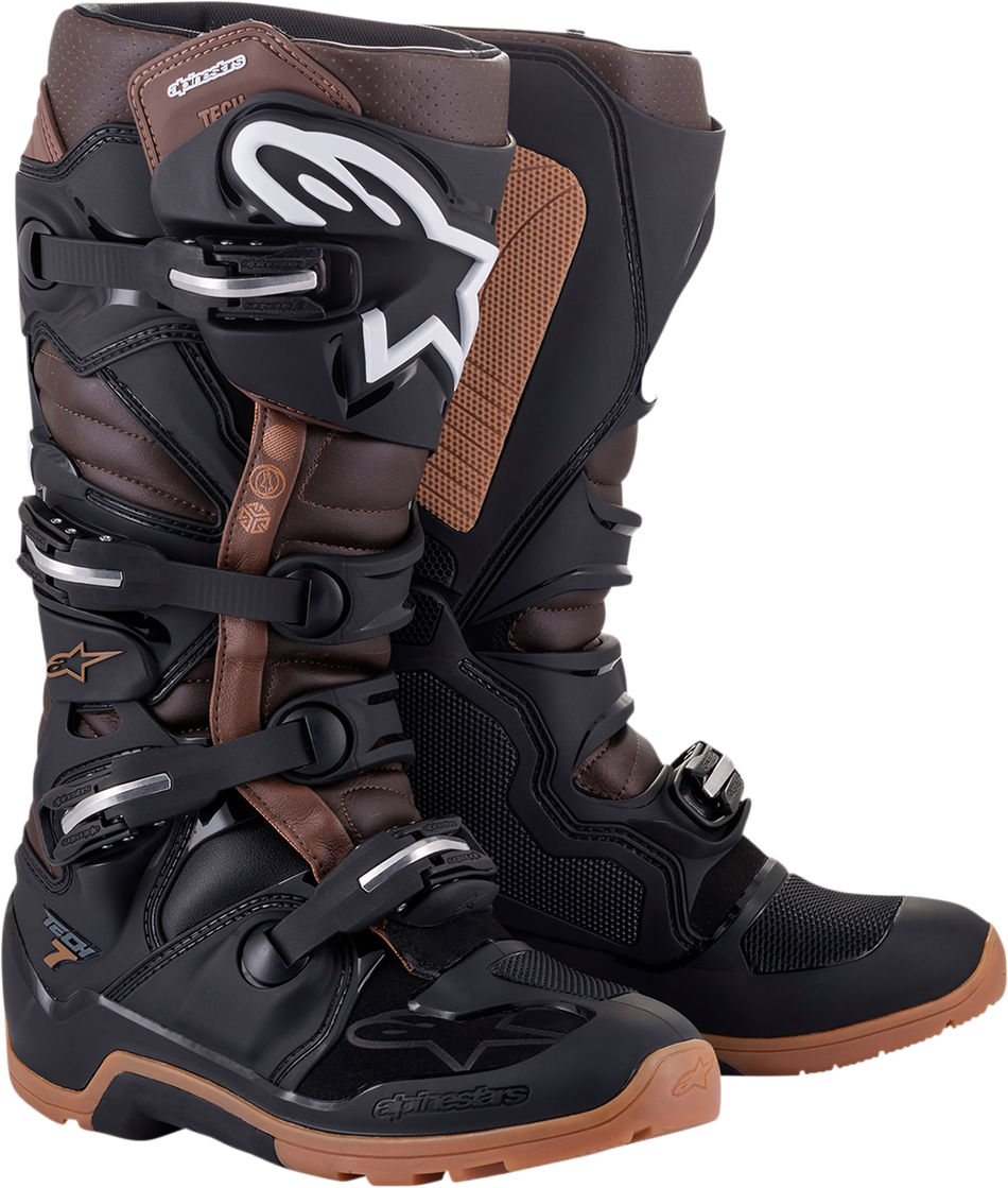 Botas ALPINESTARS Tech 7 - Negro/Marrón - US 14 2012114-1089-14 