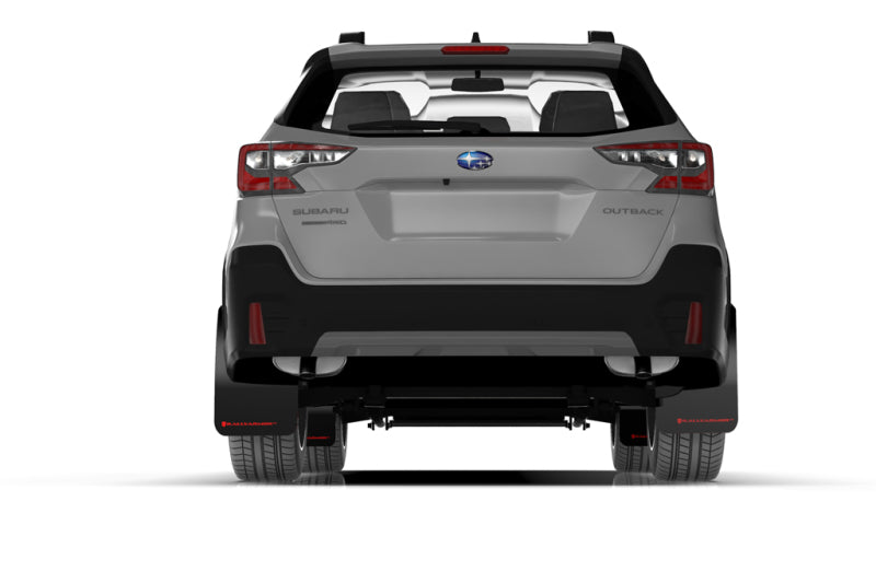 Rally Armor 20+ Subaru Outback UR Red Mud Flap w/ White Logo MF66-UR-RD/WH