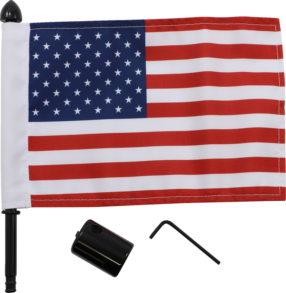 PRO PAD Luggage Rack Flag Mount - Square bar - 6" X 9" Flag BMSQ-25