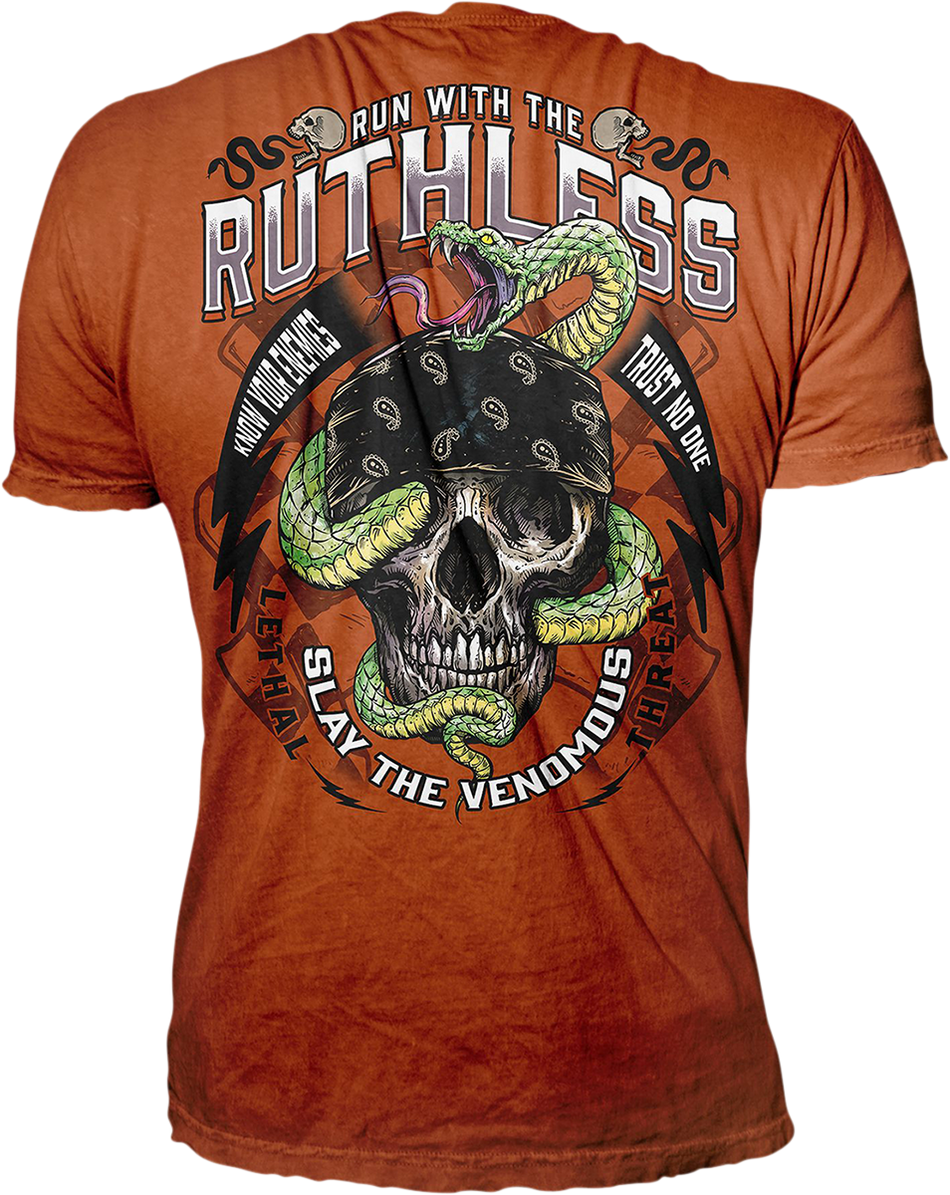 LETHAL THREAT Run with the Ruthless T-Shirt - Orange - 4XL LT20897-4XL