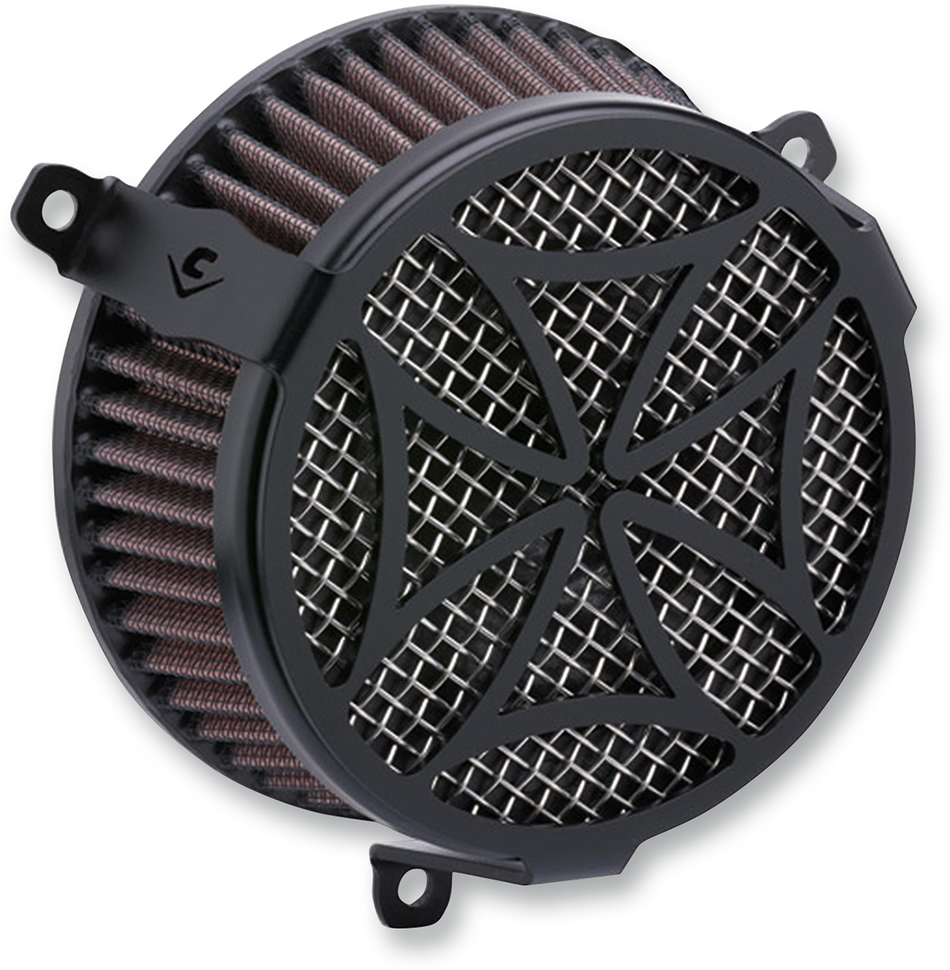 COBRA Air Filter - Cross - Black 606-0101-02B-SB