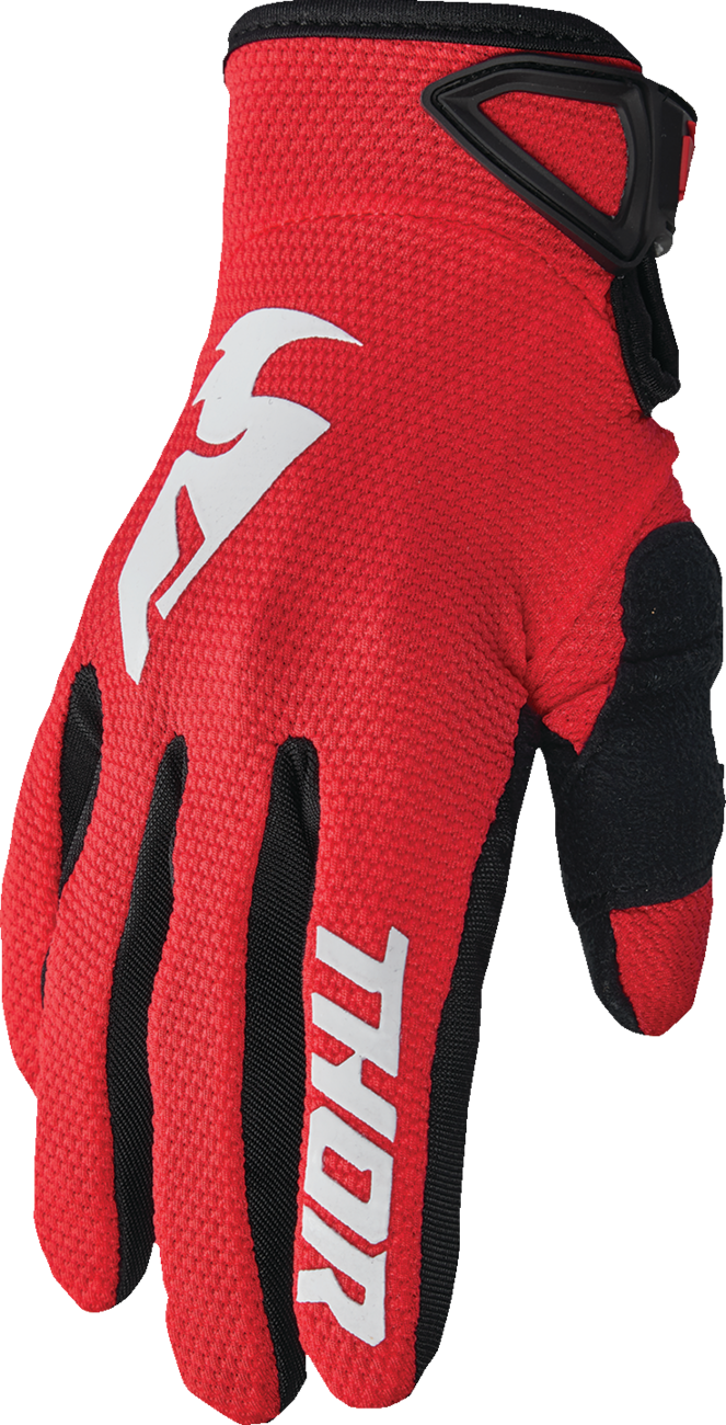 THOR Youth Sector Gloves - Red/White - 2XS 3332-1743