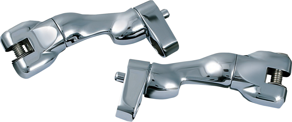 KURYAKYN Adjustable Passenger Footpeg Mount - Chrome 7504