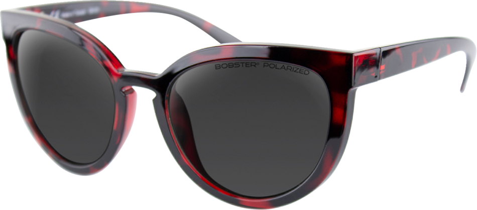 Gafas de sol BOBSTER Sail - Carey rojo brillante - Polarizadas ahumadas BSAL001P 