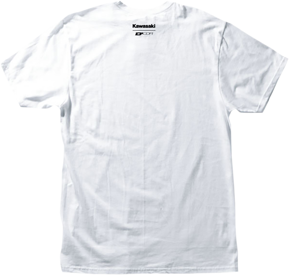 D'COR VISUALS Kawasaki Racing T-Shirt - White - 2XL 80-120-5