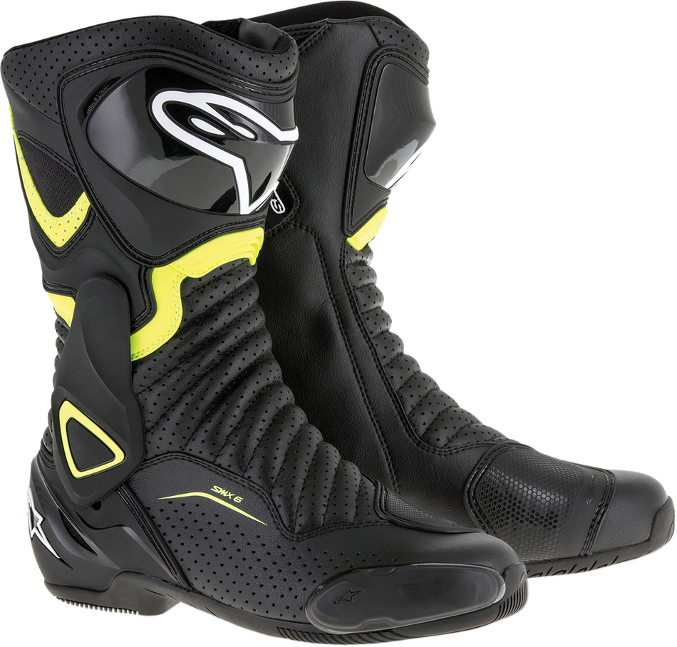 ALPINESTARS SMX-6 v2 Vented Boots - Black/Yellow - US 7.5 / EU 41 2223017-1550-41