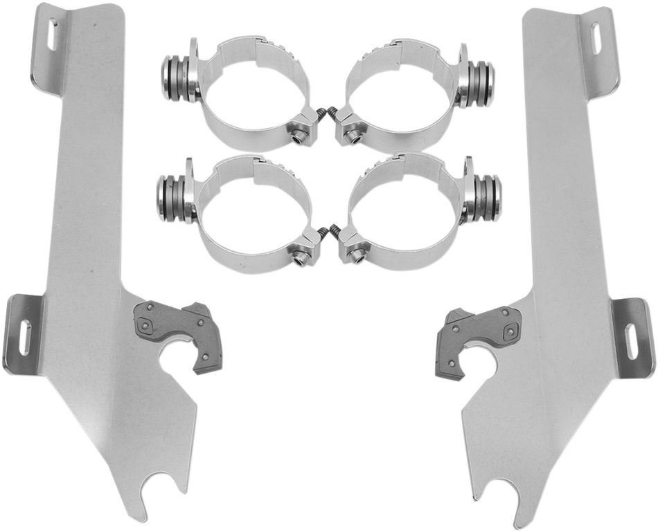 MEMPHIS SHADES Batwing Trigger Lock Mounting Kit - VTX 1800 - Polished MEK1904