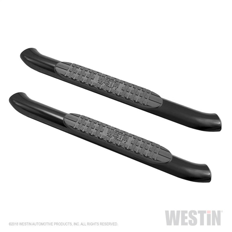 Westin 18-20 Jeep Wrangler JL 2DR PRO TRAXX 4 Oval Nerf Step Bars - Textured Black 21-24055