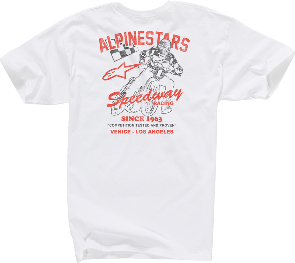 Camiseta ALPINESTARS Speedway - Blanco - Grande 12137260020L 