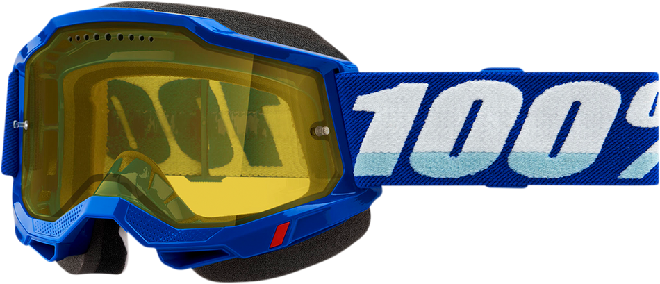 100% Accuri 2 Snow Goggles - Blue - Yellow 50021-00002