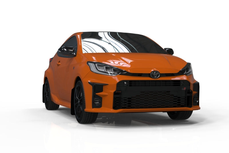 Rally Armor 20-22 Toyota GR Yaris Hatchback Black Mud Flap w/ Grey Logo MF74-UR-BLK/GRY