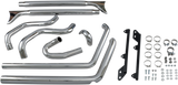 BASSANI XHAUST True Duals Exhaust System with Fishtail Mufflers - 33" - Softail 24*132.26 1S46E-33