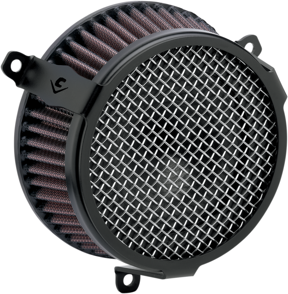 COBRA Plain Air Filter - Black - Stryker 06-0270-03B-SB