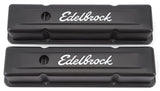 Edelbrock Valve Cover Signature Series Chevrolet 1959-1986 262-400 CI V8 Tall Black 4643
