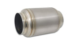 Vibrant Titanium Muffler w/Natural Tip 3in. Inlet / 3in. Outlet / 4.25in Dia 17630