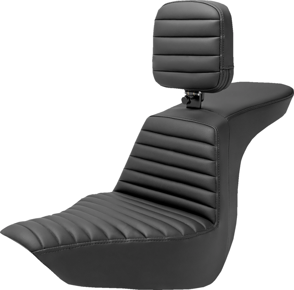 SADDLEMEN Tour Step Up Seat - Rider Backrest - Tuck-n-Roll - FLSB/FXLR '18-'22 818-29-191BR