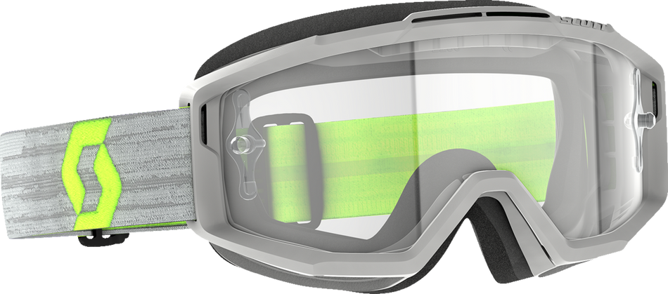 SCOTT Split OTG Goggles - Gray/Yellow - Clear Works 285537-1120113