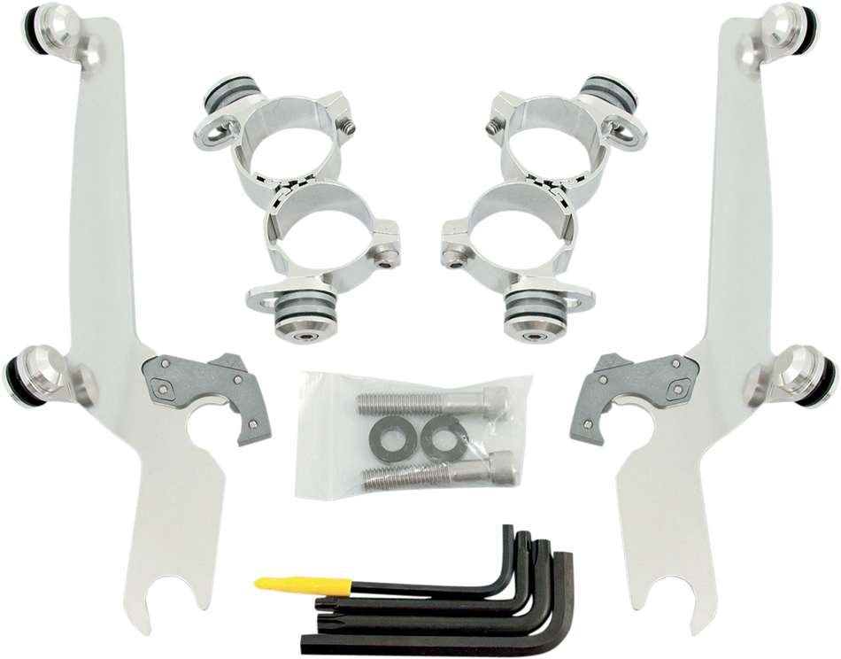 MEMPHIS SHADES Sportshield Trigger-Lock Mounting Kit - Polished - XL48 MEK1985