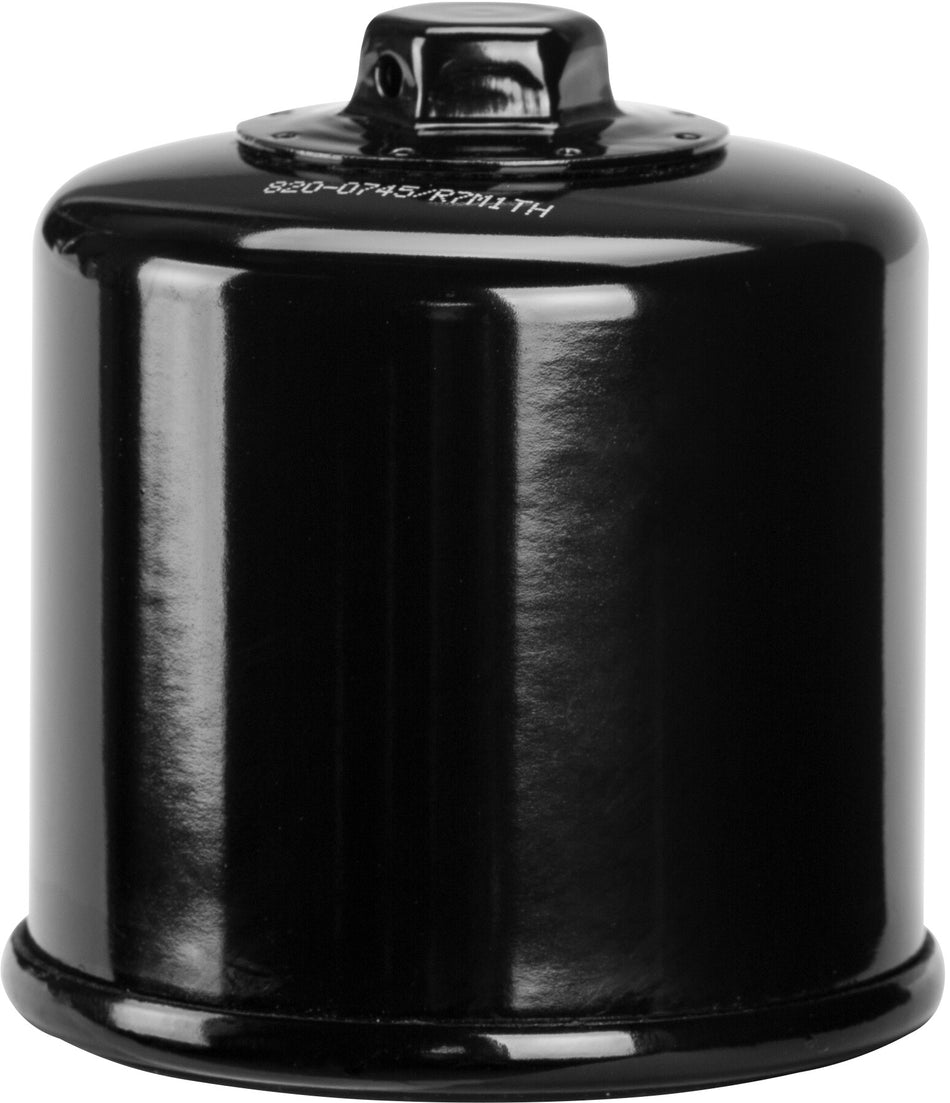 HARDDRIVE Oil Filter Indian Scout Black With Hex Nut PS199N