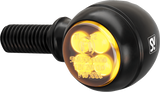 HIGHSIDER Run/Turn Signal - Amber/White - Black 204-297
