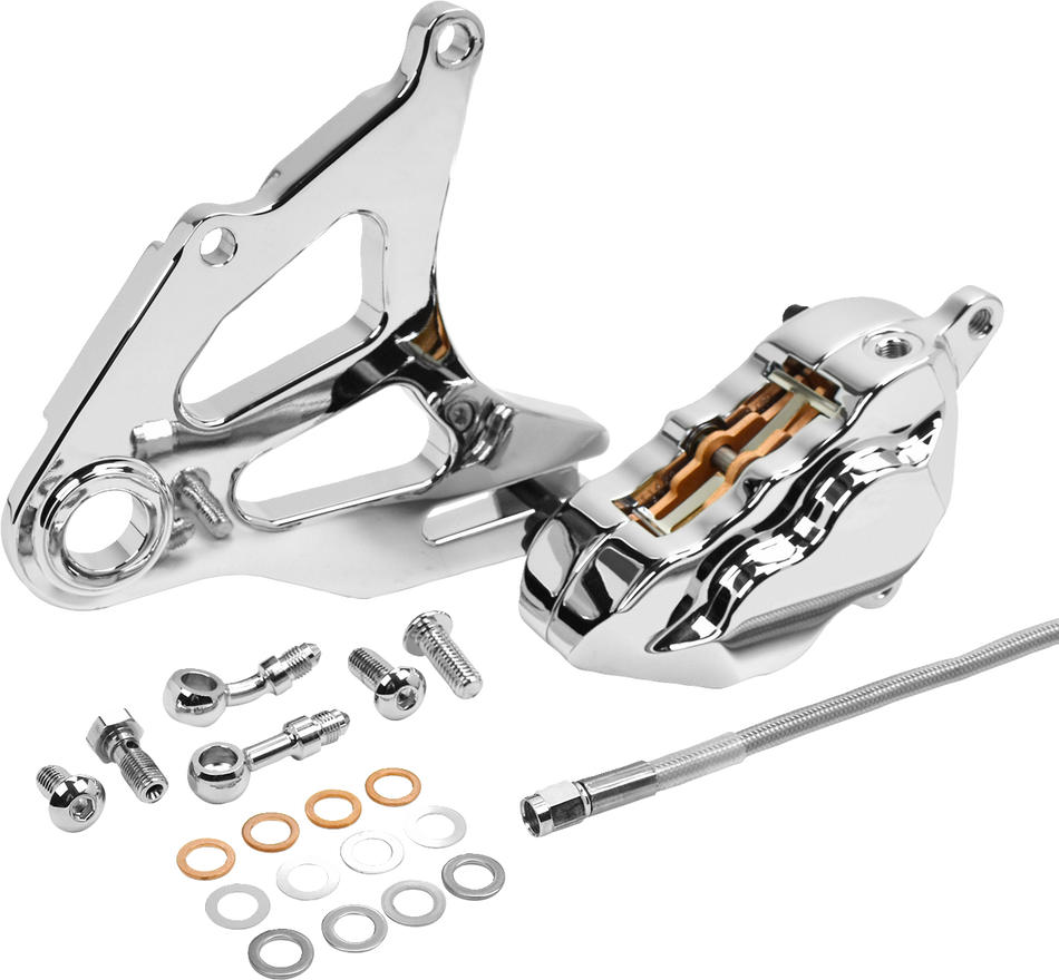 HAWG HALTERS Rear Caliper - Chrome RKSTCC518