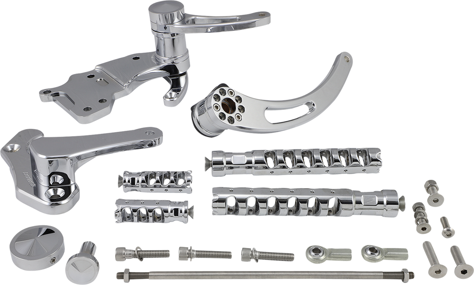 ACCUTRONIX Forward Control - Chrome - Slotted FC305-SSAKC