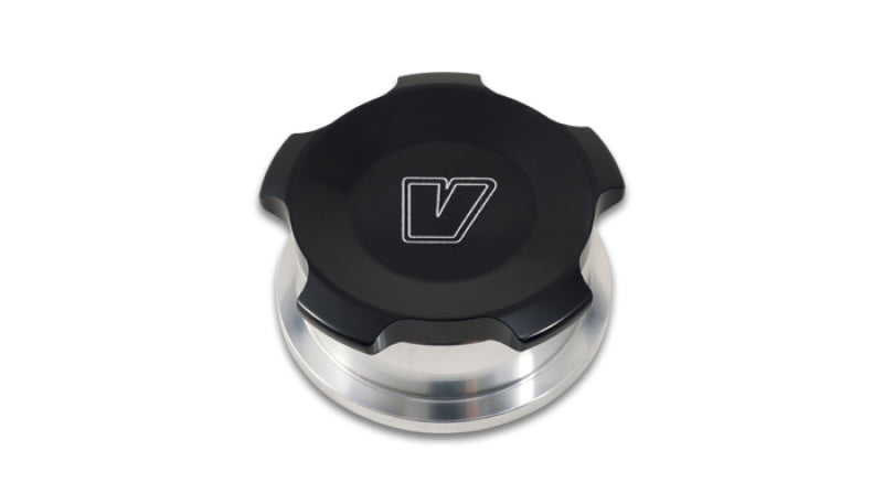 Vibrant 1.5in OD Aluminum Weld Bungs w/ Black Anodized Threaded Cap (incl. O-Ring) 11289