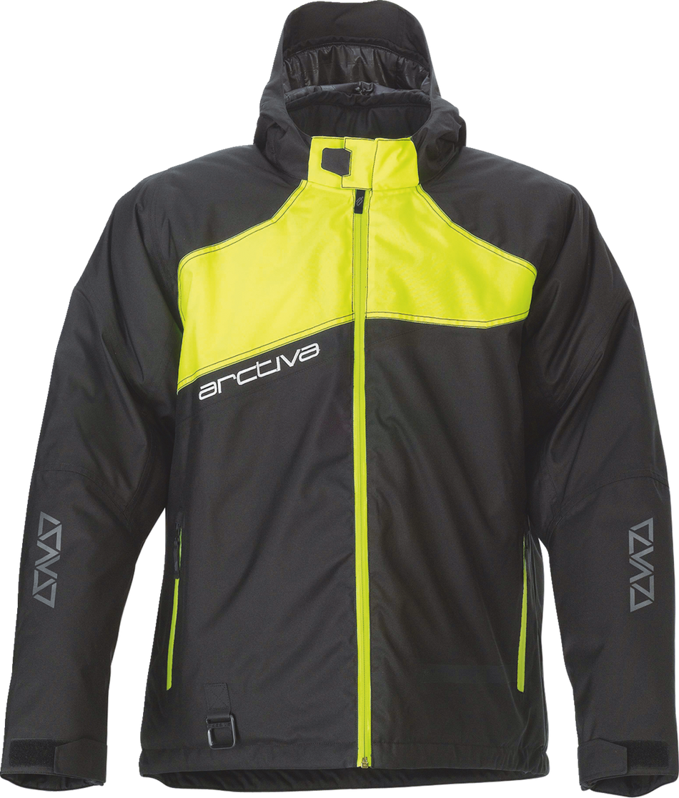 ARCTIVA Pivot 5 Hooded Jacket - Black/Hi-Vis - Medium 3120-2069