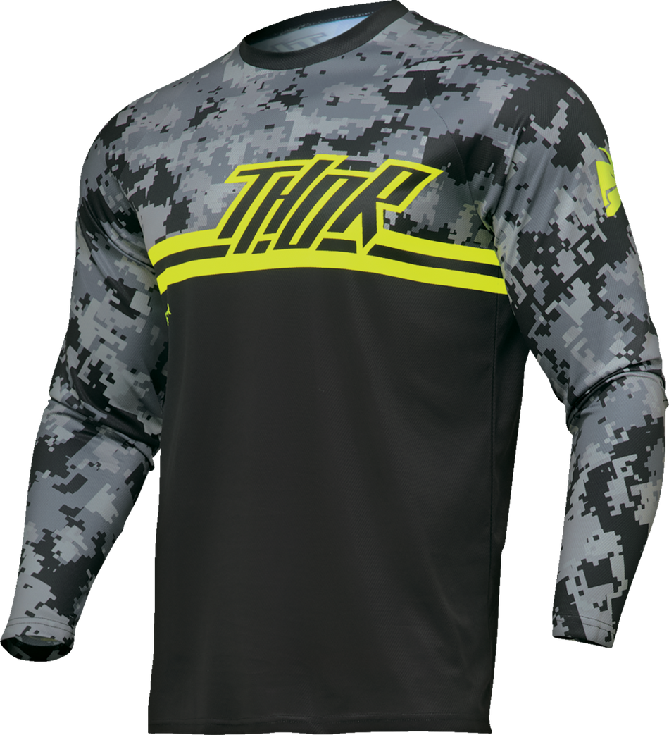 THOR Sector DIGI Jersey - Black/Camo - Small 2910-7566