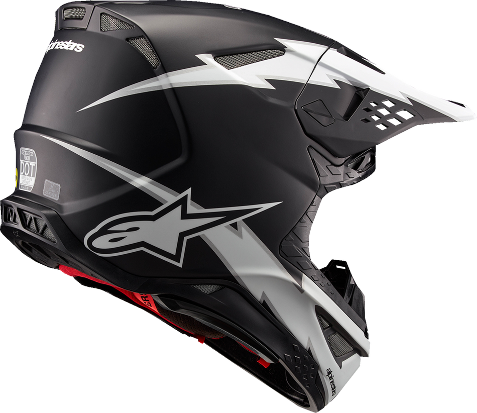 ALPINESTARS Supertech M10 Helm - Ampress - MIPS® - Matt Schwarz/Weiß - XS 8300823-1121-XS