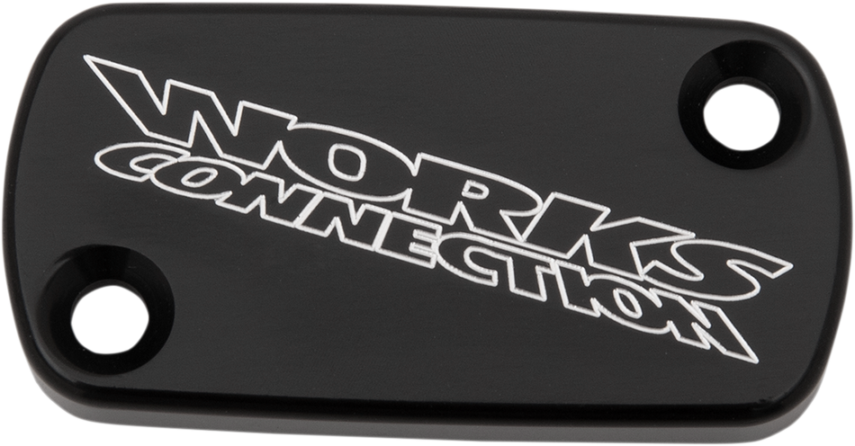 WORKS CONNECTION Brake Cover - Billet - Black 21-116