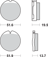 SBS HF Bremsbeläge - Honda CB 501HF