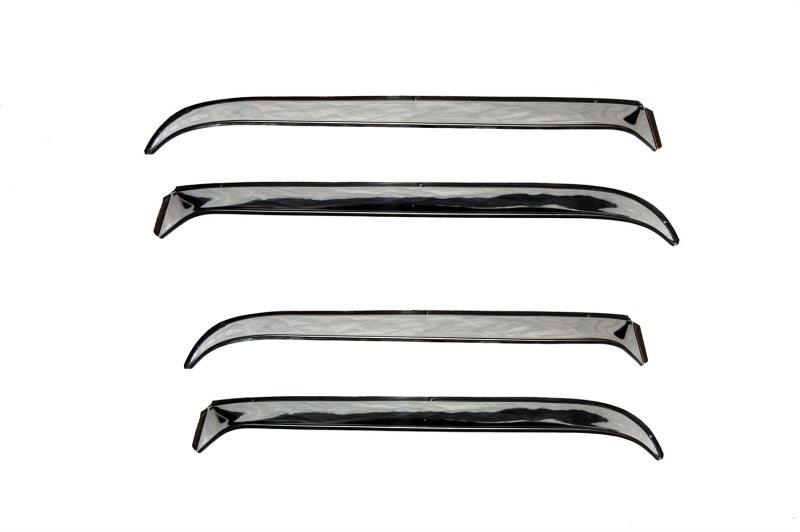 AVS 87-98 Ford F-250 Super Duty Ventshade Front & Rear Window Deflectors 4pc - Stainless 14075